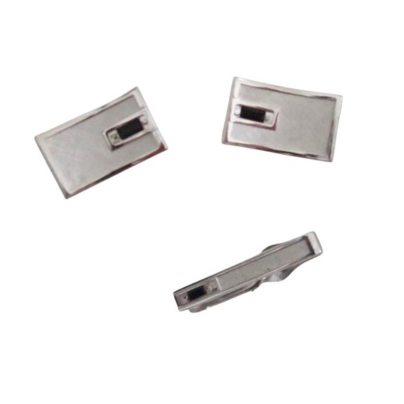 vtg SWANK mid century Cufflinks & Tie clip - Picture 2 of 6